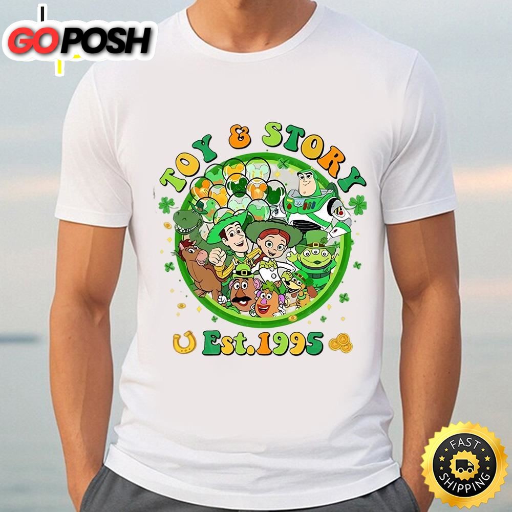 Disney Toy Story Friends Shirt, Toy Story Est 1995 Patricks Day Shirt