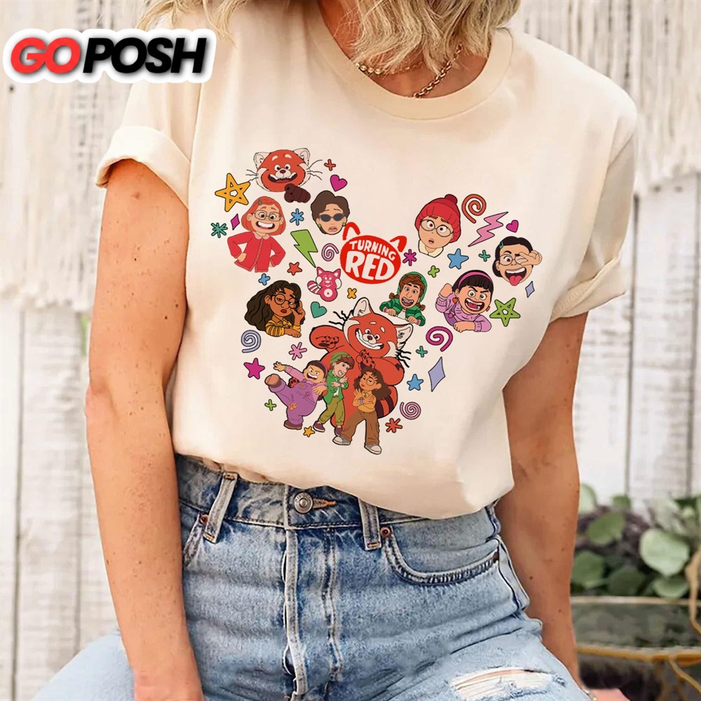 Disney Turning Red Friends Mickey Ears Shirt