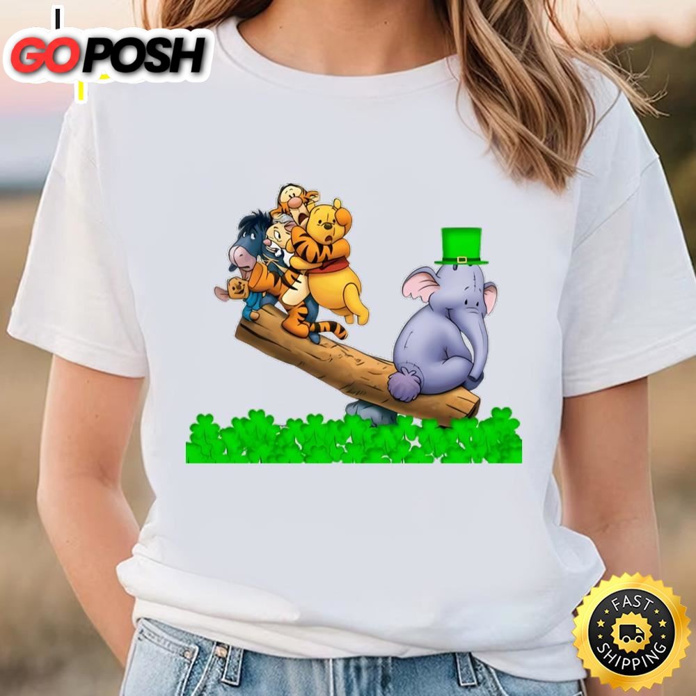 Disney Winnie The Pooh Happy St Patricks Day Shirt