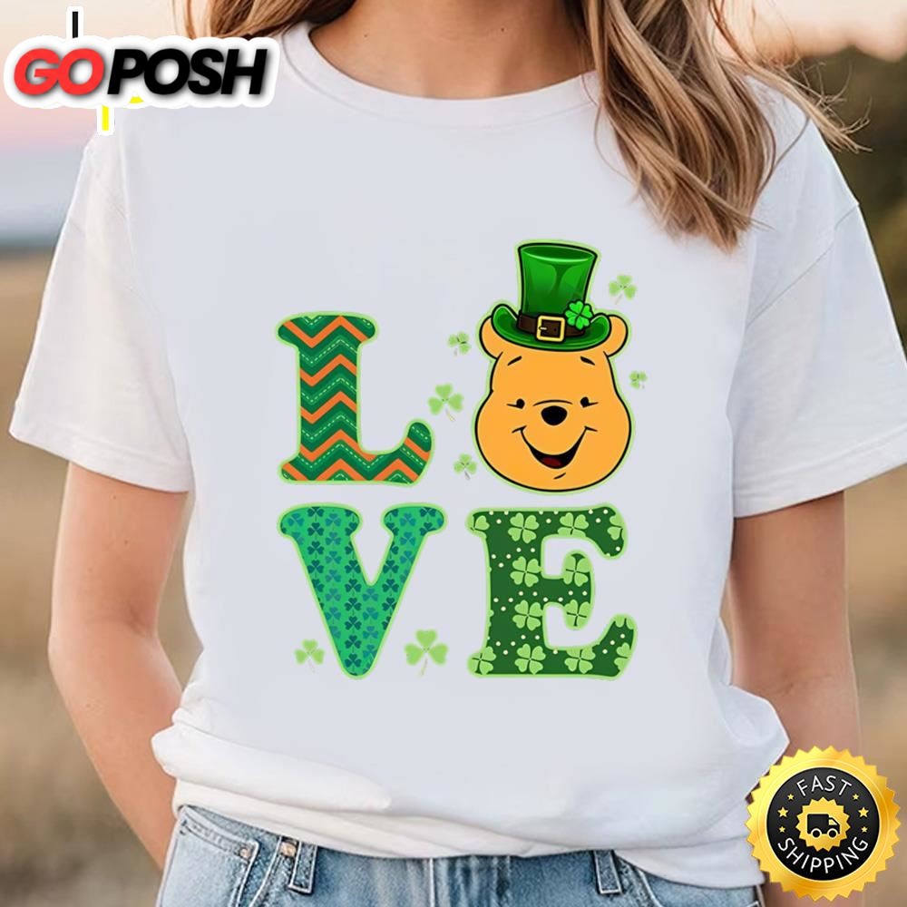 Disney Winnie The Pooh St Patricks Day Shamrock Shirt