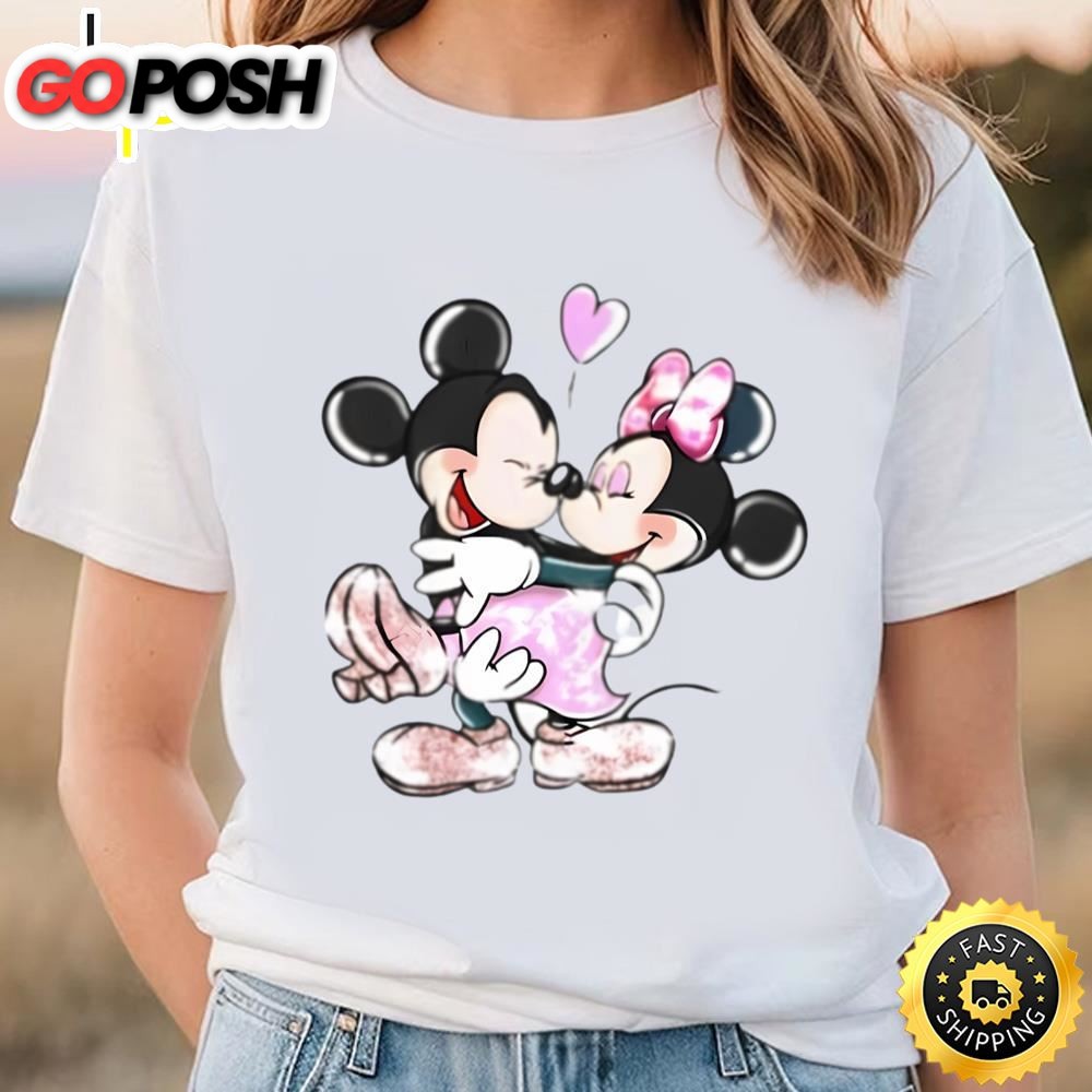 Disneyland Mickey And Minnie Gift For Valentine Day Shirt