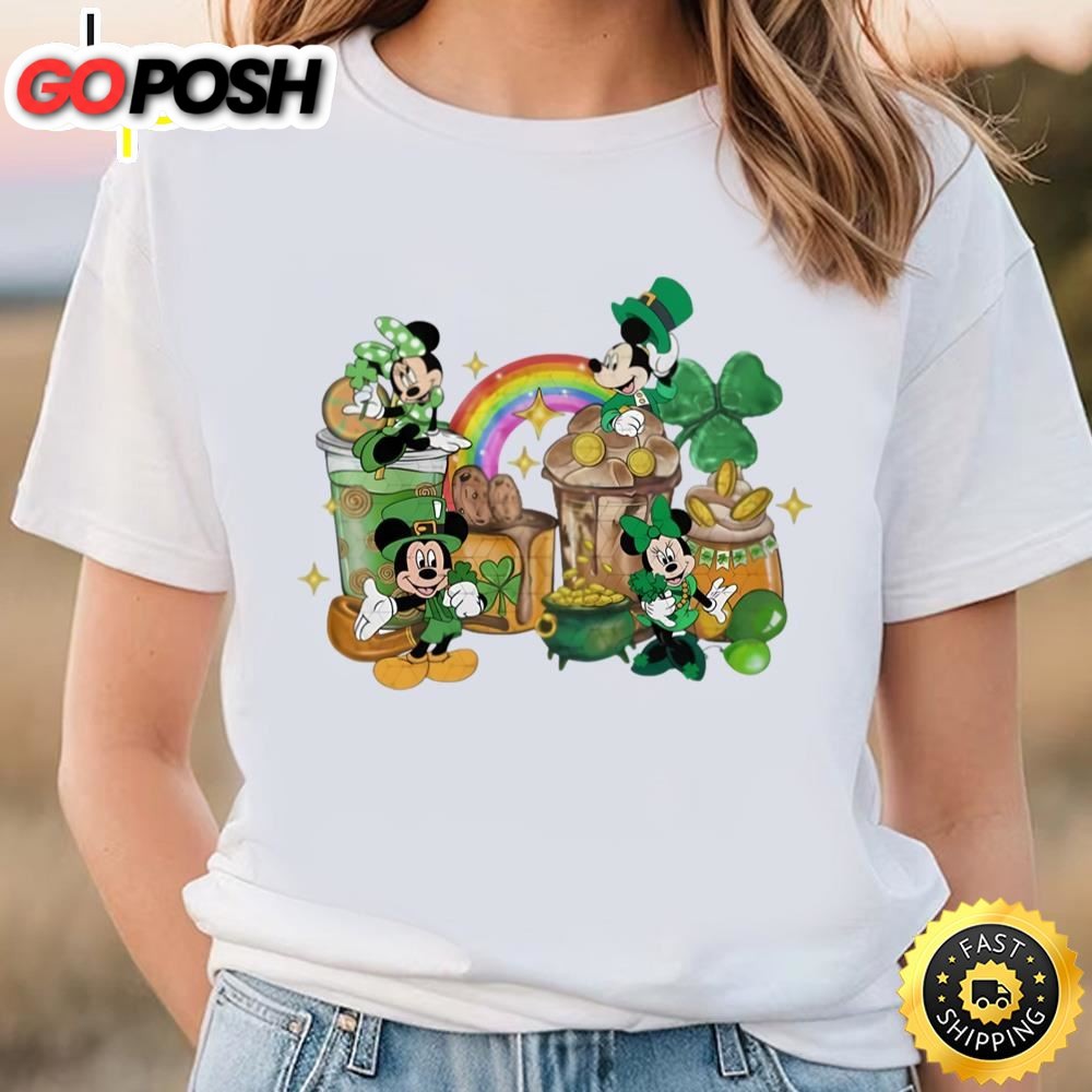 Disneyy St. Patricks Day Shirt, Green Mickey Lucky Shamrock Shirt
