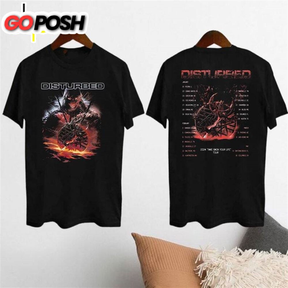 Disturbed Band Concert Shirt, Disturbed Take Back Your Life Tour 2024 Shirt