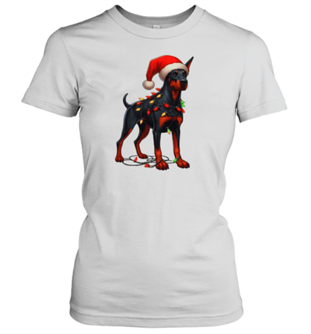 dobermann-dog-christmas-t-shirt-86hbngfb Dobermann Dog Christmas T-Shirt