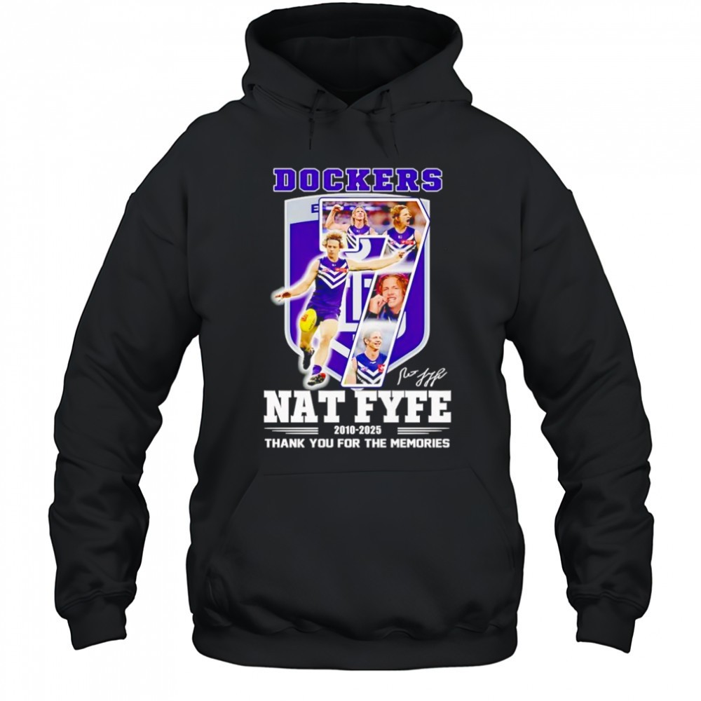 Dockers Nat Fyfe 2010 2025 thank you for the memories shirt