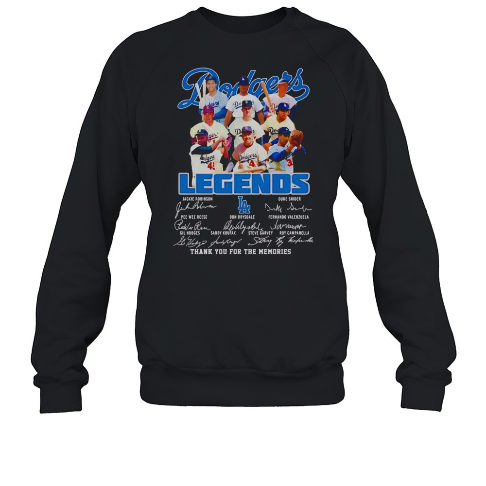 Dodgers Legends Thank You For The Memories Shirt