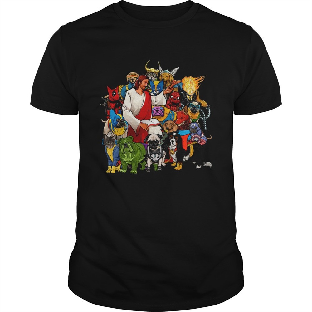 dog-avengers-jesus-thats-how-i-saved-the-world-shirt-pn596z9g Dog Avengers Jesus thats how I saved the world shirt