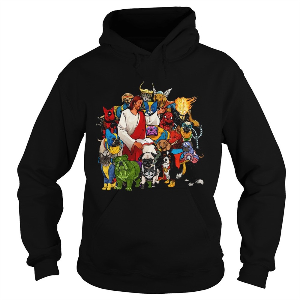 dog-avengers-jesus-thats-how-i-saved-the-world-shirt-pn596z9g Dog Avengers Jesus thats how I saved the world shirt