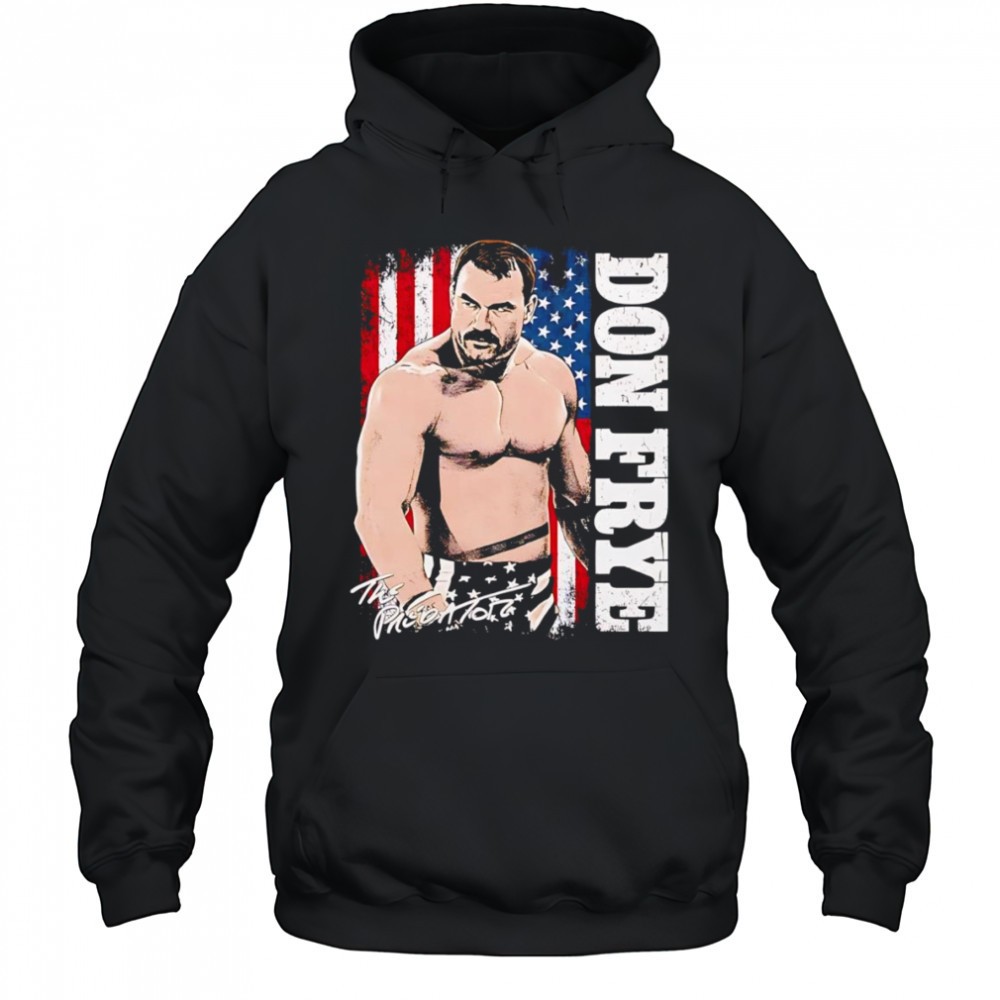 Don Frye American flag shirt