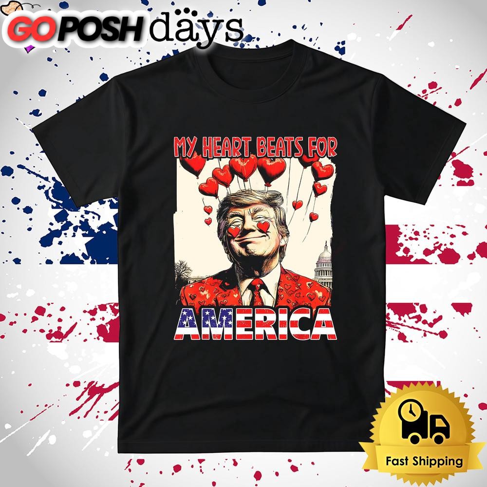 Donald Trump My Heart Beats For America T Shirt
