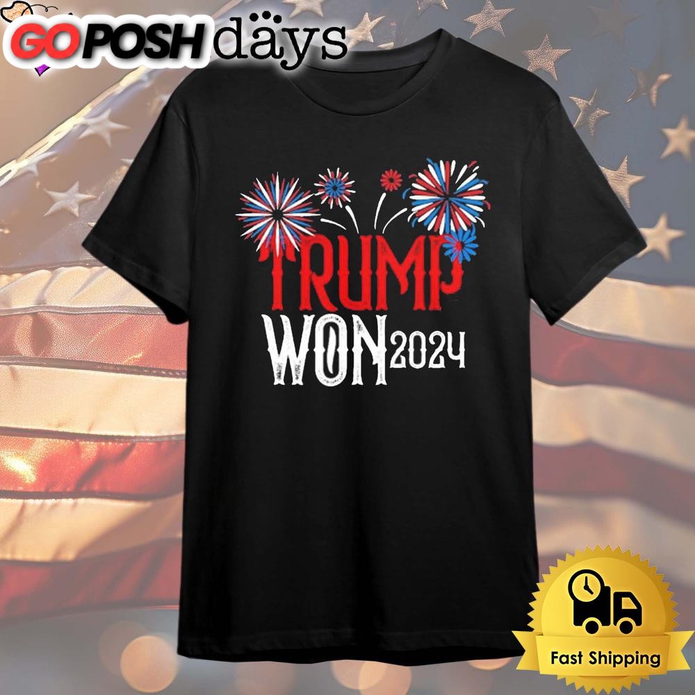 Donald Trump Won 2024 Election Inauguration T Shirt