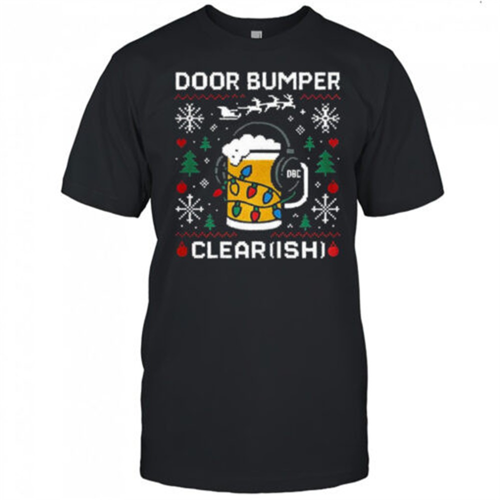 door-bumper-clear-ish-beer-mug-with-headphones-and-christmas-lights-shirt-eq7i1zkv Door Bumper Clear ish beer mug with headphones and Christmas lights shirt