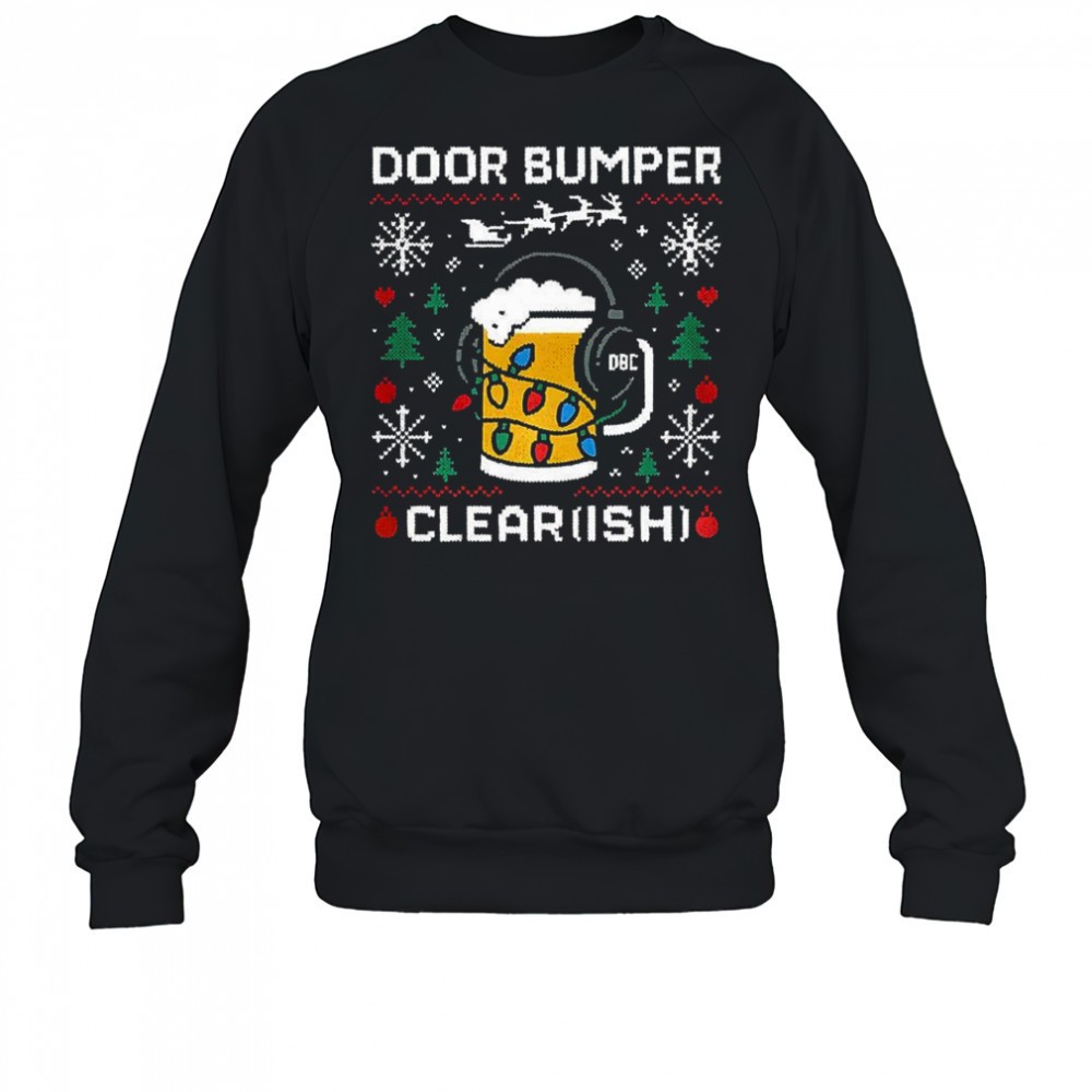 door-bumper-clear-ish-beer-mug-with-headphones-and-christmas-lights-shirt-eq7i1zkv Door Bumper Clear ish beer mug with headphones and Christmas lights shirt