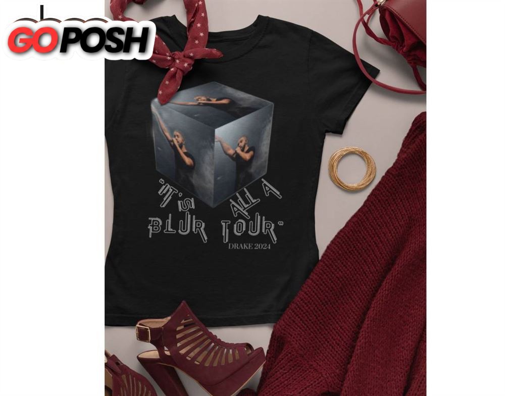Drake 2025 Its All a Blur Tour Concert – Commemorative Black T-Shirt