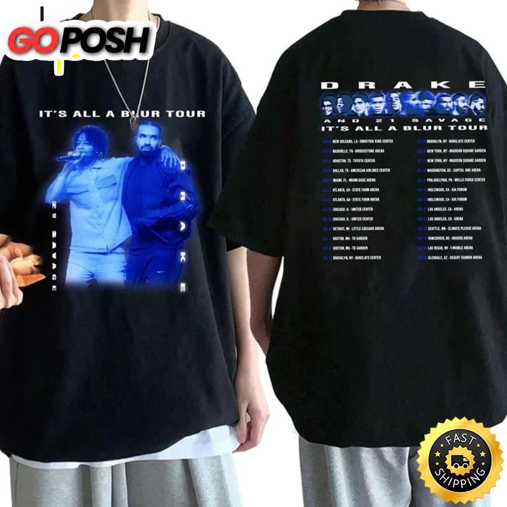 Drake 21 Savage Shirt, Drake It’s All A Blur Tour 2023