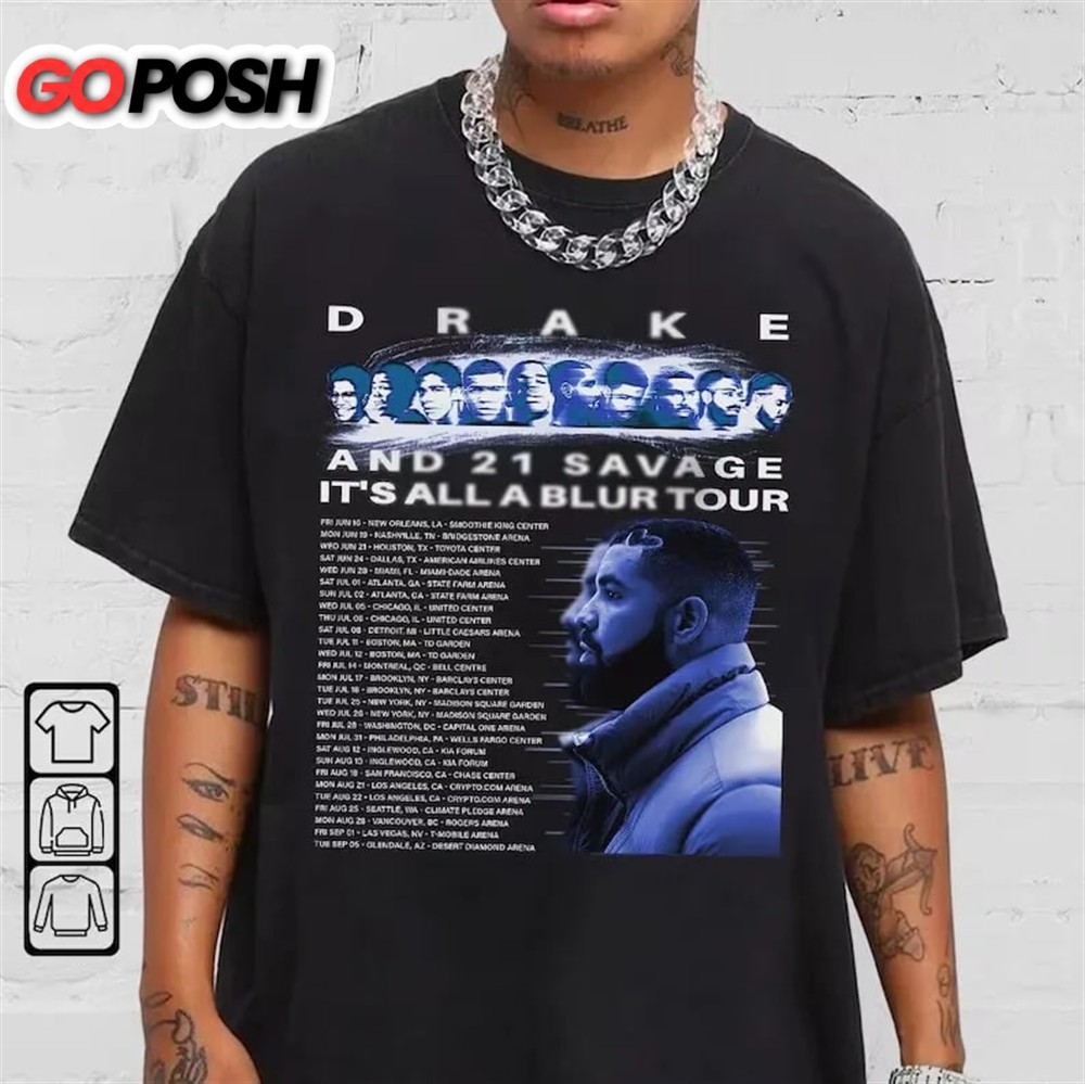 Drake All A Blur Tour 2025 Shirt Savage Unisex Shirt