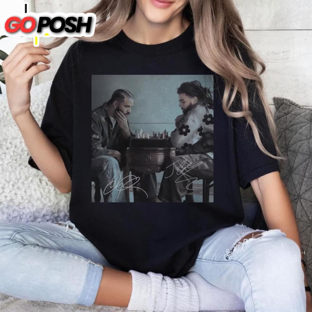 Drake J Cole Big As The What Tour 2025 Black T-shirt