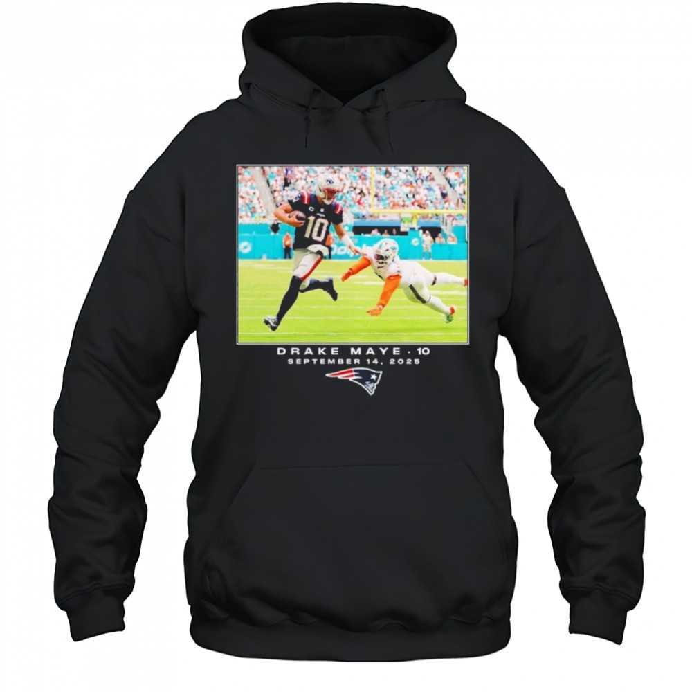 Drake Maye New England Patriots NFL Flash Features Week 2 September 14 2025 T-Shirt