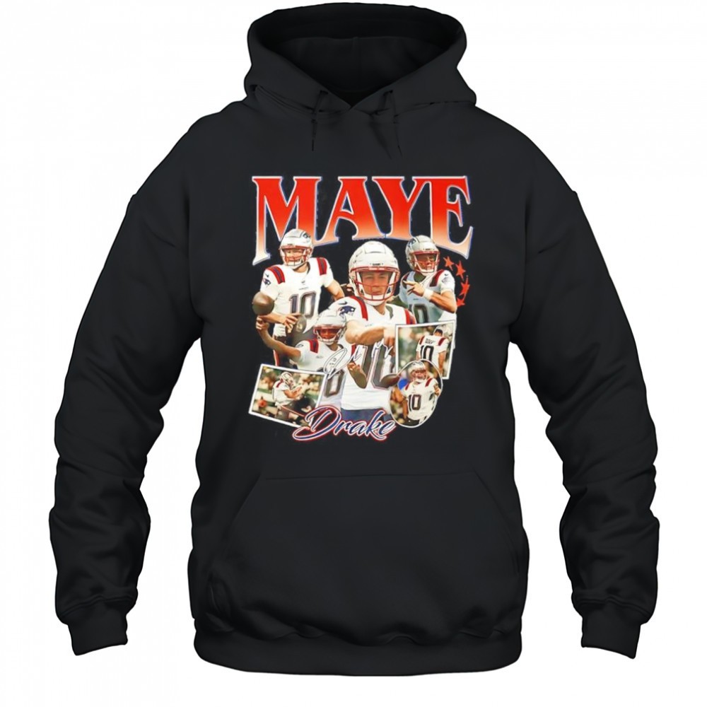 Drake Maye New England Patriots signature picture shirt