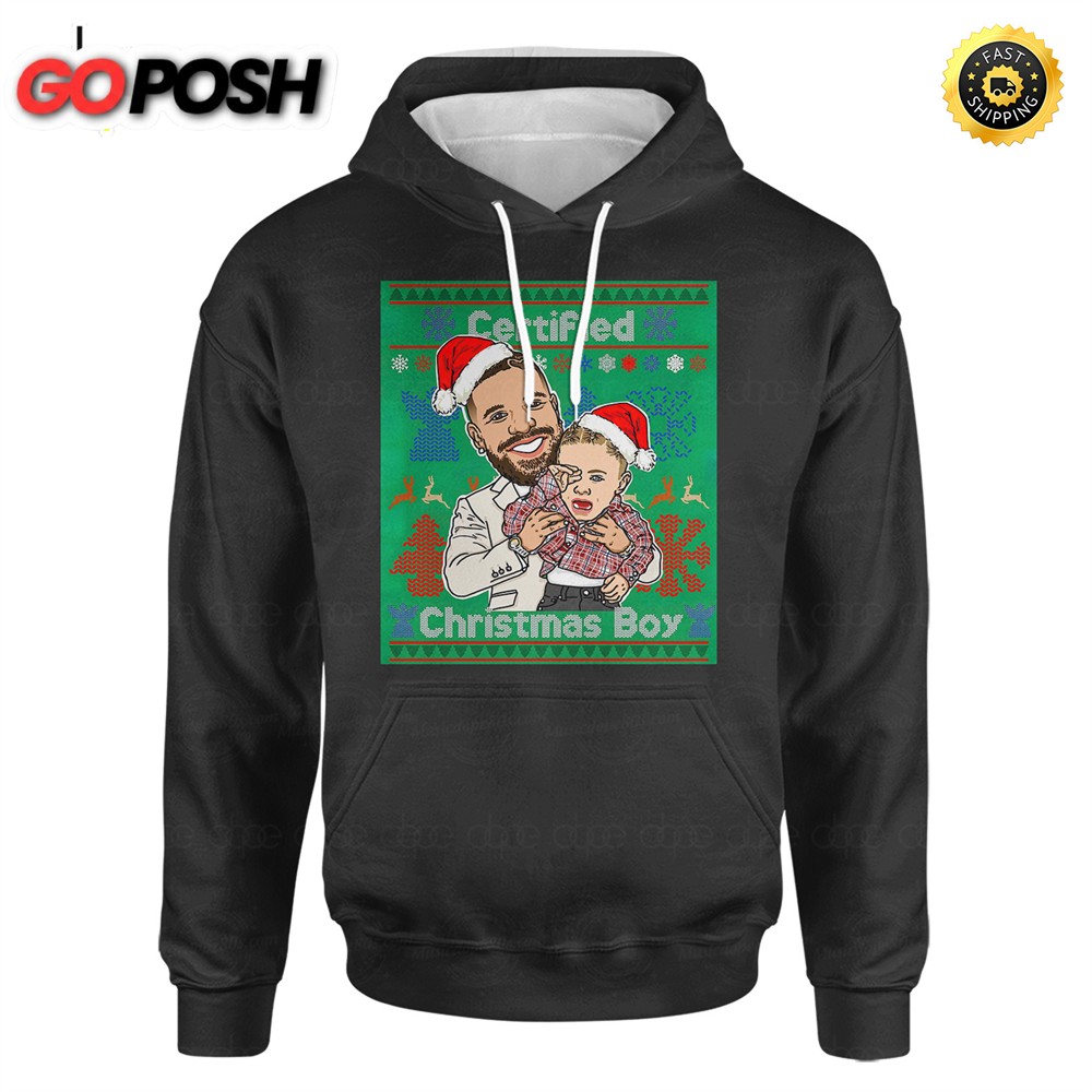 Drake Santa Christmas Boy Hoodie