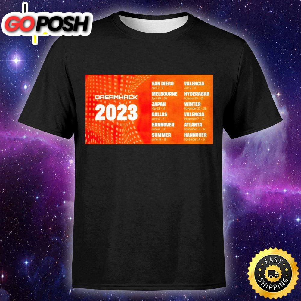 Dreamhack Announces Festival Tour 2025 Unisex Tshirt