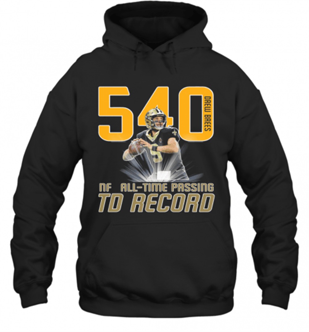 Drew Brees 540 NFL ALL TIME PASSING TD Record T-Shirt