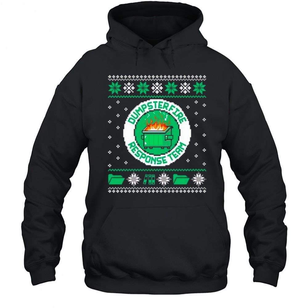Dumpster fire response team ugly Christmas shirt