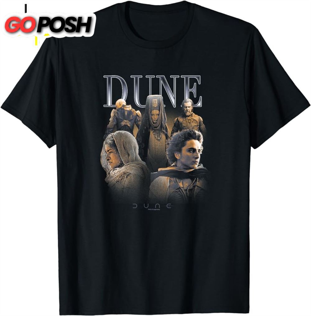 Dune Part Two Epic Characters Group Shot Vintage Portrait T-Shirt