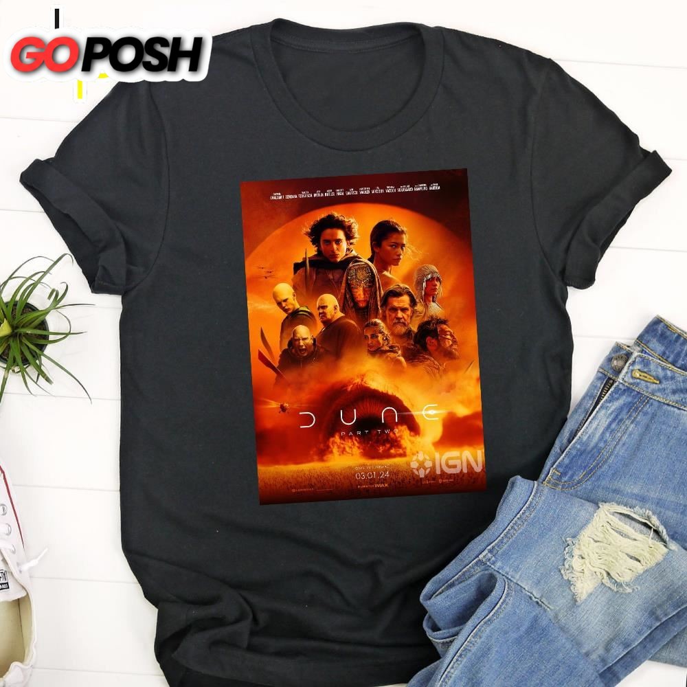 Dune Part Two Exclusive New Poster Features Unisex T-Shirt