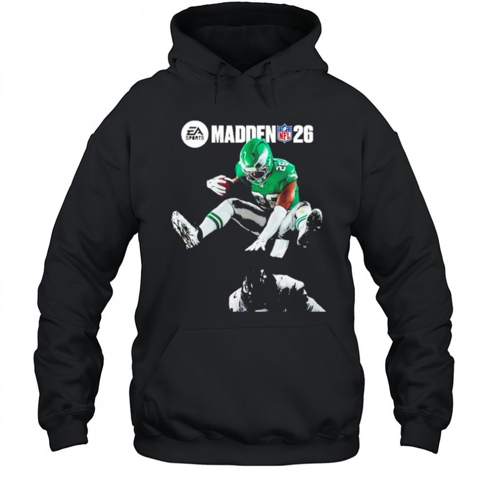 EA Sports Madden NFL 26 Cover Saquon Barkley Hurdled From Team Philadelphia Eagles shirt