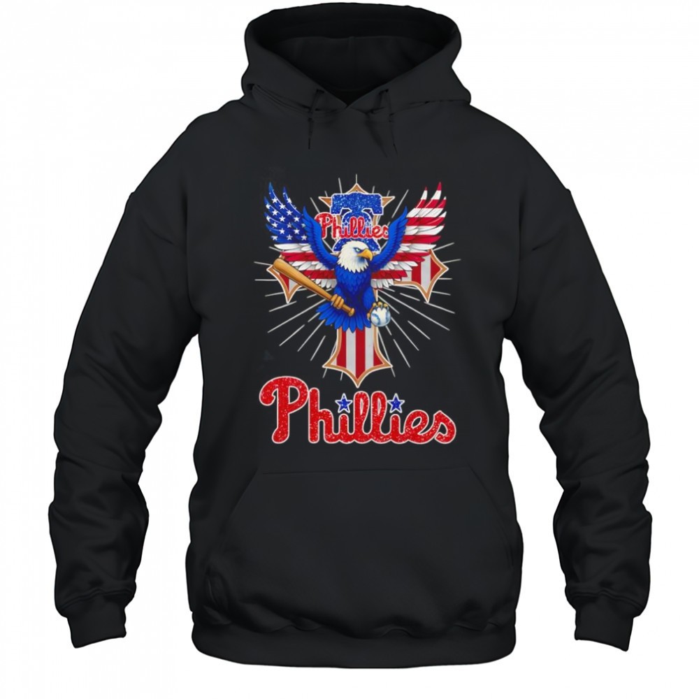 Eagle baseball Philadelphia Phillies American flag shirt