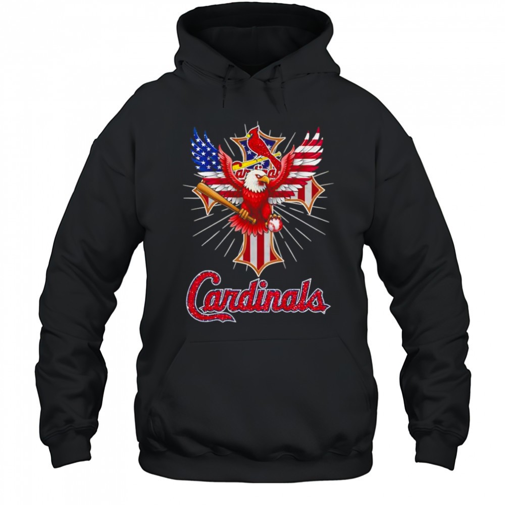 Eagle baseball St Louis Cardinals American flag shirt