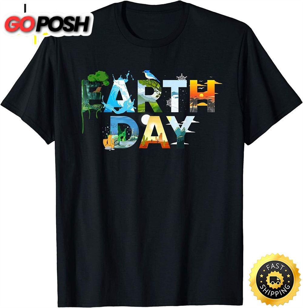 Earth Day Environmental Protection Save Tree & Animals T-Shirt