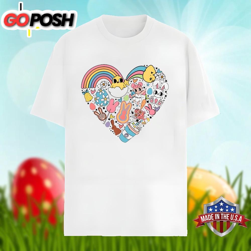 Easter Bunny In Heart Shirt Holiday