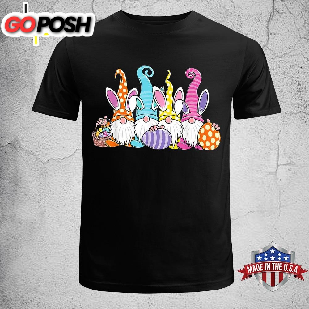 Easter Bunny Spring Gnome Easter Egg Hunting And Basket Shirt, Target Easter Baskets