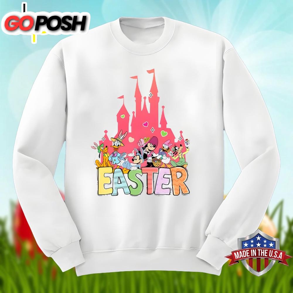 easter-disney-castle-with-mickey-and-friends-unisex-shirt-kb9egyab Easter Disney Castle With Mickey And Friends Unisex Shirt