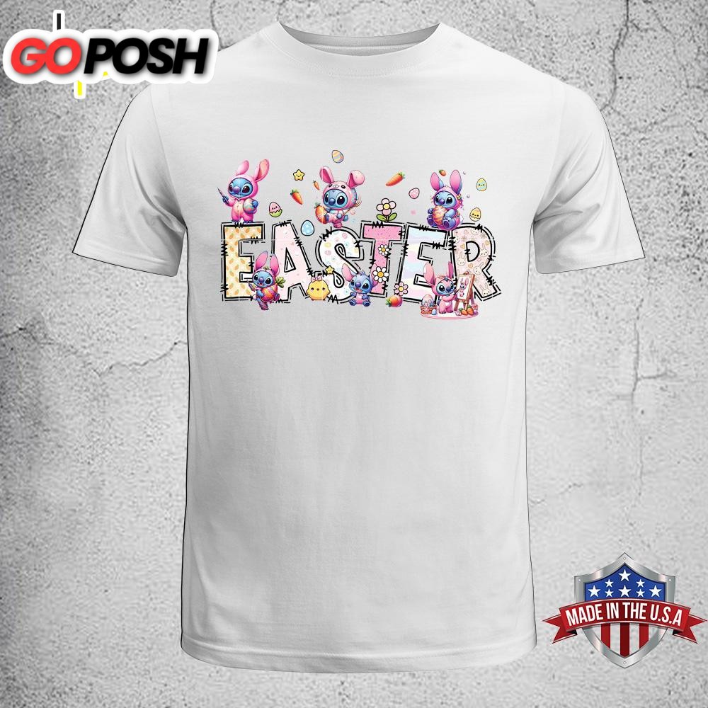 Easter Stitch Pink Easter Day Unisex T-Shirt