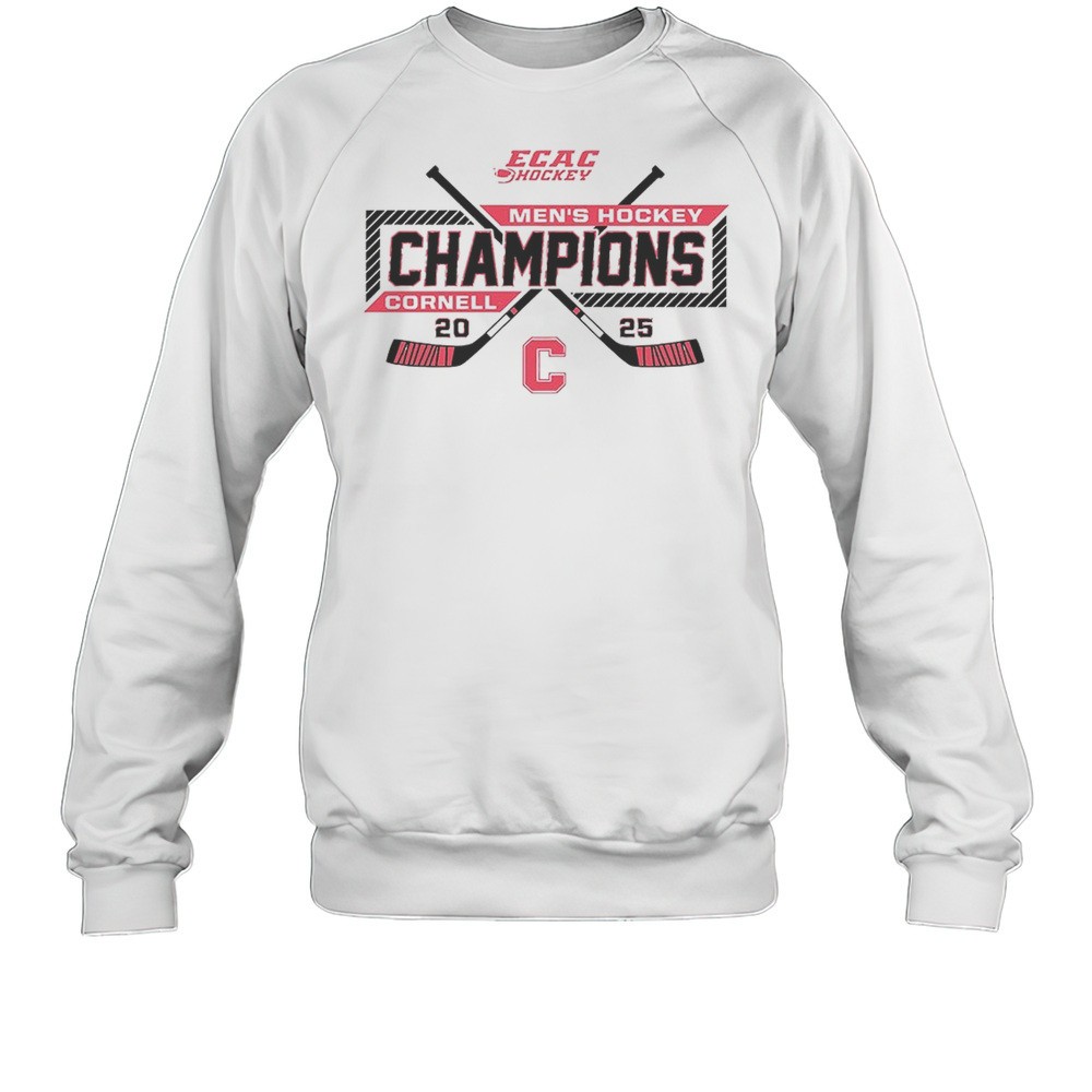 Ecac Hockey Mens Hockey Champions Cornell 2025 Shirt