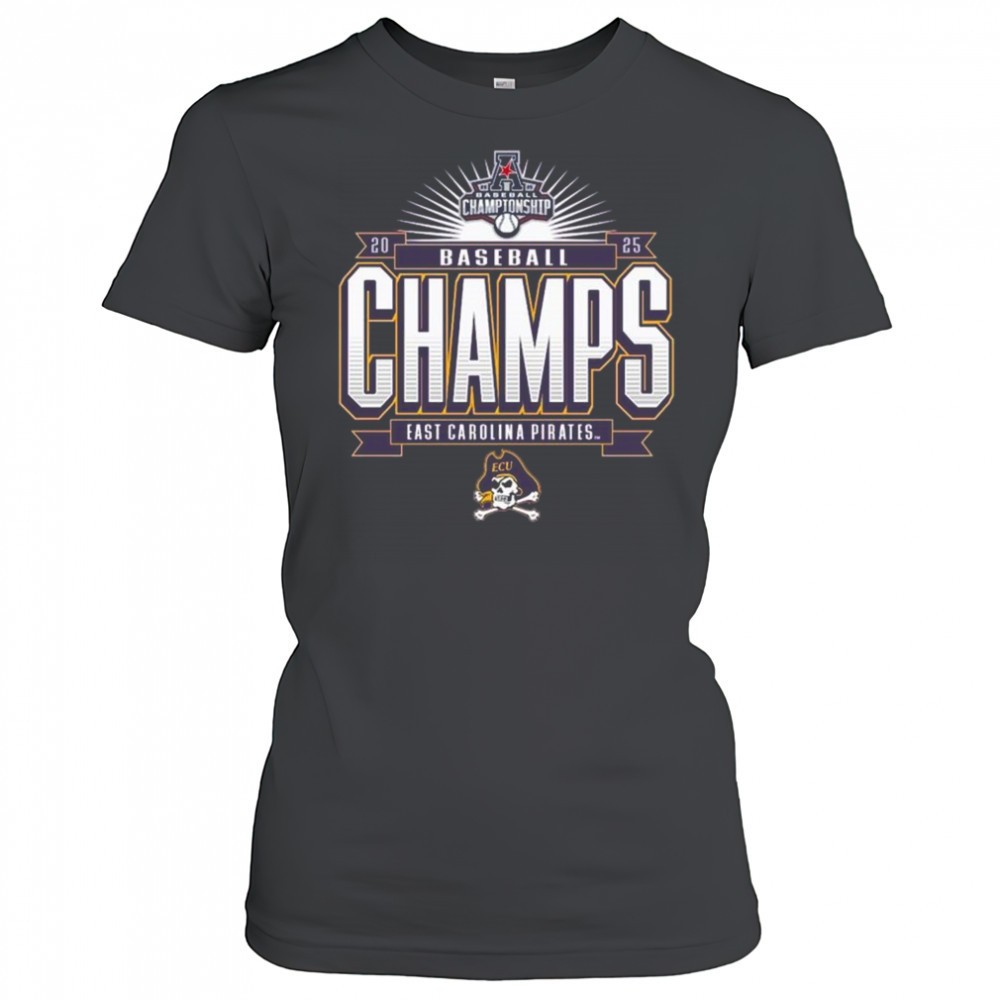 ecu-pirates-2025-aac-baseball-tournament-champions-shirt-me04an33 ECU Pirates 2025 AAC Baseball Tournament Champions Shirt