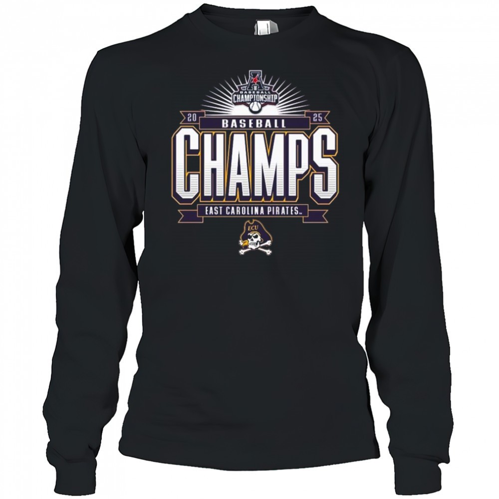 ecu-pirates-2025-aac-baseball-tournament-champions-shirt-me04an33 ECU Pirates 2025 AAC Baseball Tournament Champions Shirt