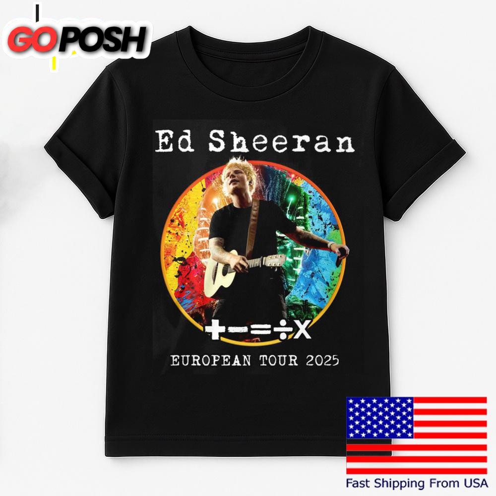 Ed Sheeran European Tour 2025 T Shirt