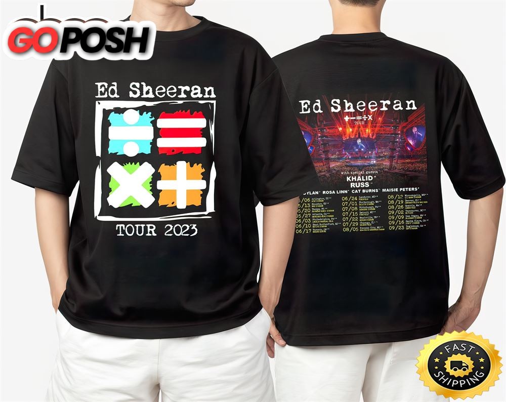 Ed Sheeran Mathematics Tour Australia Us 2023 Unisex T-shirt