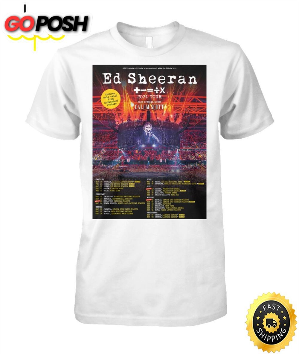 Ed Sheeran World Tour 2025 Shirt