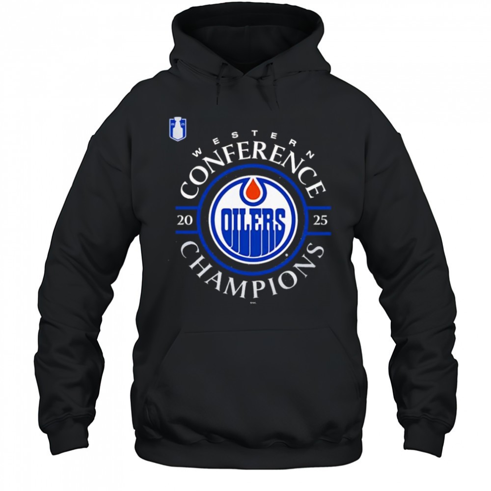 Edmonton Oilers 2025 Western Conference Champions logo shirt