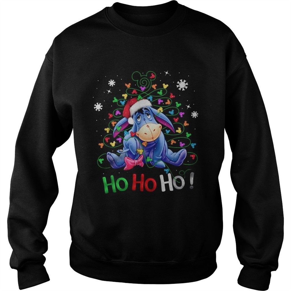 Eeyore Santa Claus Ho Ho Ho Christmas shirt