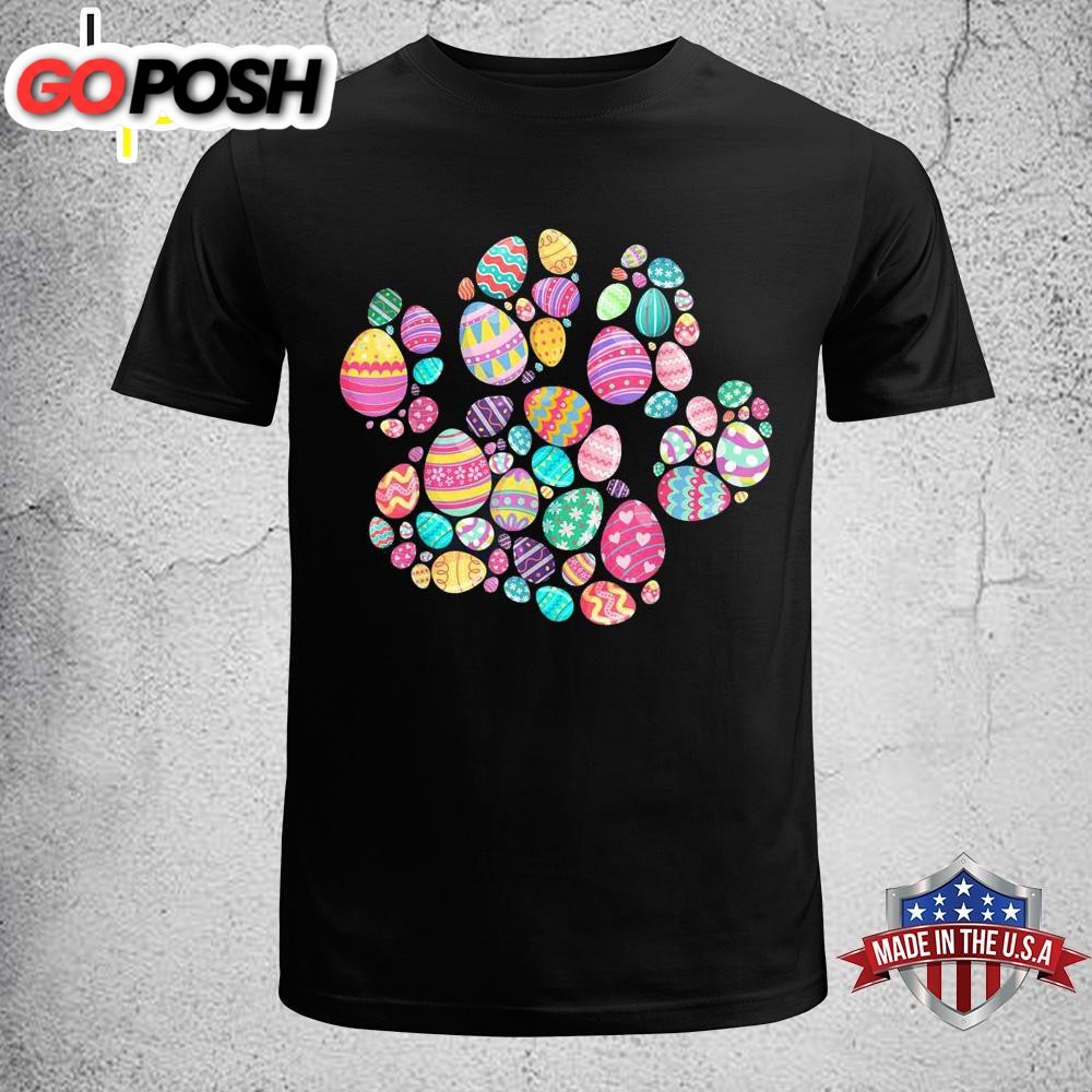 Eggs Colorful Dog Paw Cat Paw Easter’s Day 2023 Shirt, Cute Easter Gifts