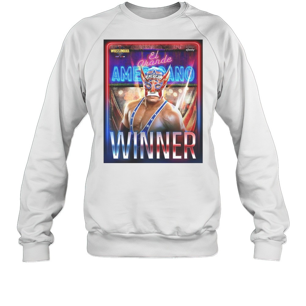 El Grande Americano Victorious At Wrestlemania 41 Las Vegas Winner Wwe 2025 T-shirt