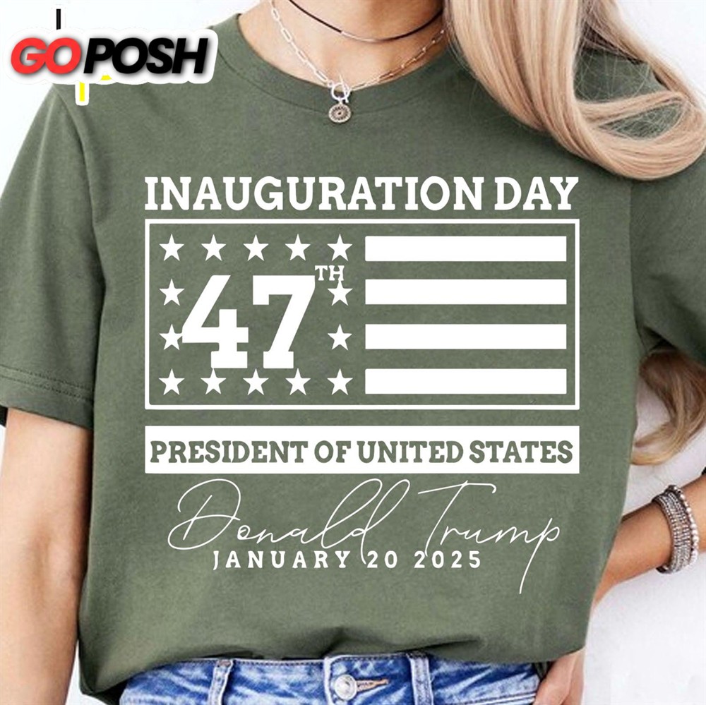 Election Inauguration Day, Trump 47th President Shirt, President Trump Won Shirt Dark