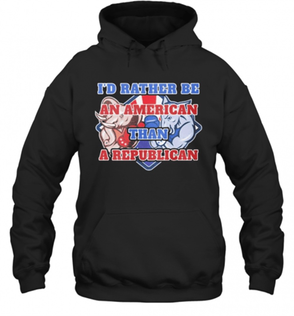 Elephants ID Rather Be An American Than A Republican T-Shirt