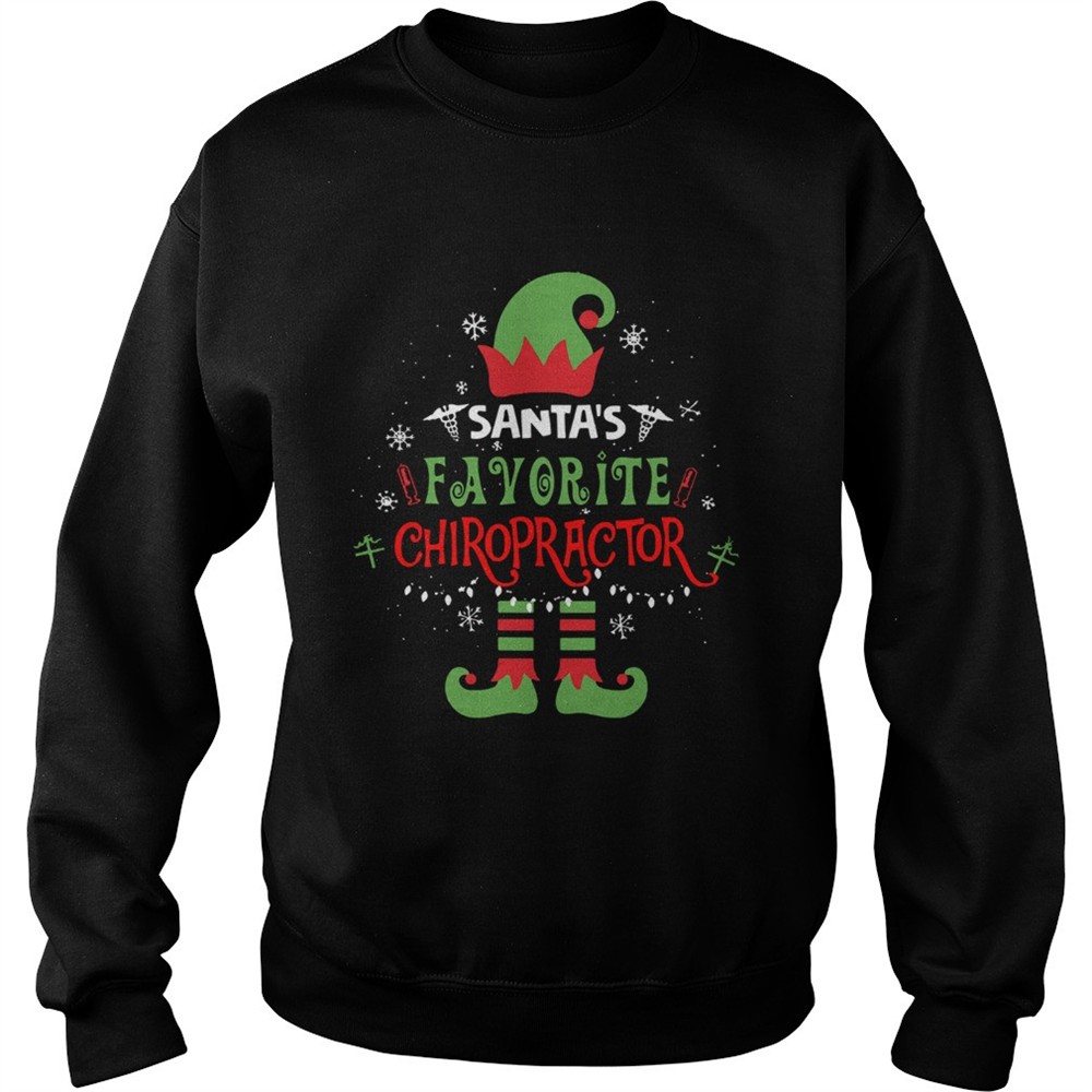 Elf Christmas Santas Favorite Chiropractor shirt
